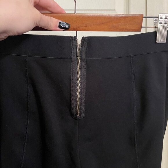 J. Crew Womens Black Exposed Zipper Back Stretch Pixie Ankle Skinny Pants Size 4 - Picture 5 of 10
